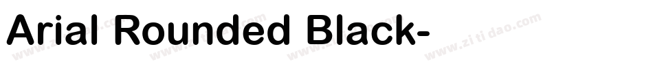 Arial Rounded Black字体转换